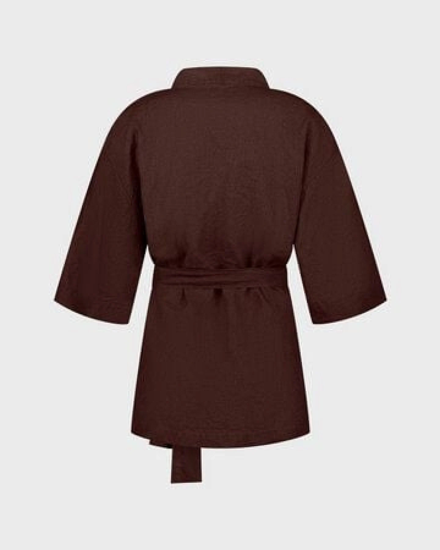 Kimono Jacke Gewaschenes Leinen - Yumeko – Ansicht 3