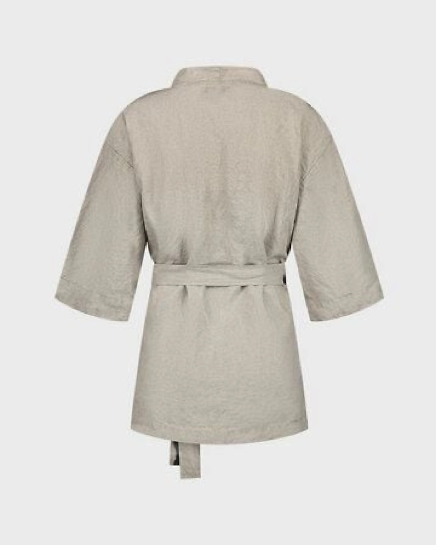 Kimono Jacke Gewaschenes Leinen - Yumeko – Ansicht 3