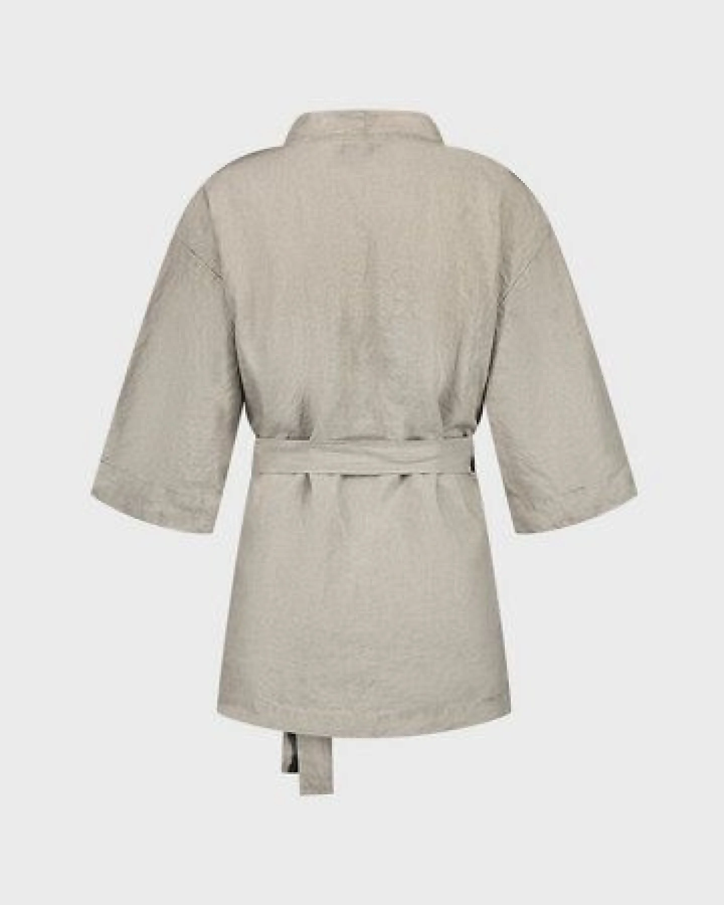 Kimono Jacke Gewaschenes Leinen - Yumeko – Ansicht 3