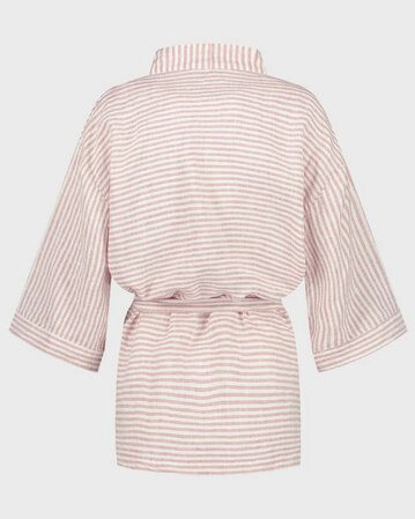 Kimono Jacke Gewaschenes Leinen - Yumeko – Ansicht 4