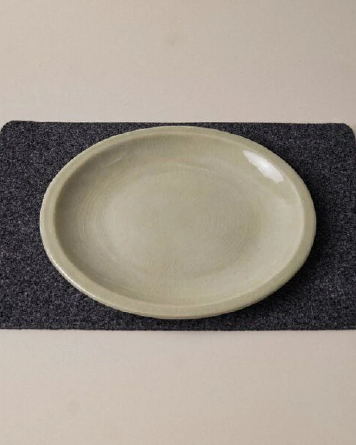 easy and green Tischset Filz (45 x 30cm) aus weichem 5mm Wollfilz
