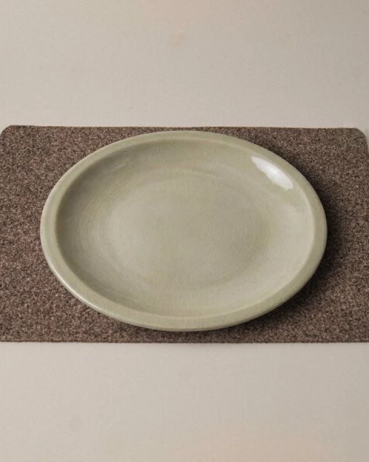 easy and green Tischset Filz (45 x 30cm) aus weichem 5mm Wollfilz