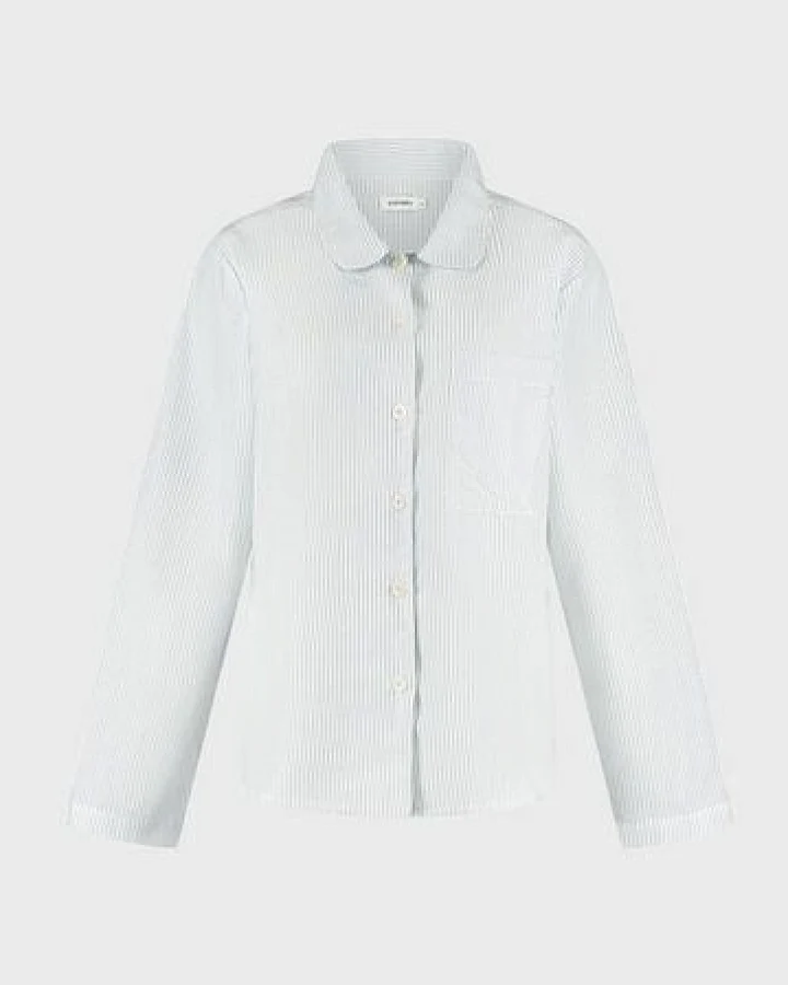 Pyjamaoberteil Damen "Yumeko" aus Baumwolle TENCEL