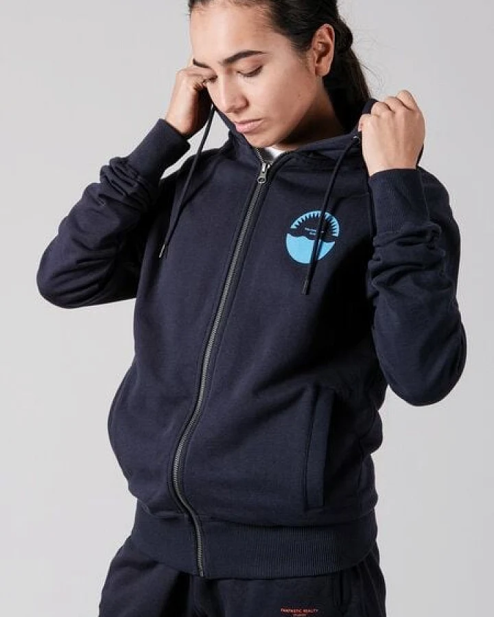 FANTASTIC REALITY STUDIOS WELCOME ZIP-UP HOODIE – Bio-Baumwolle, Unisex