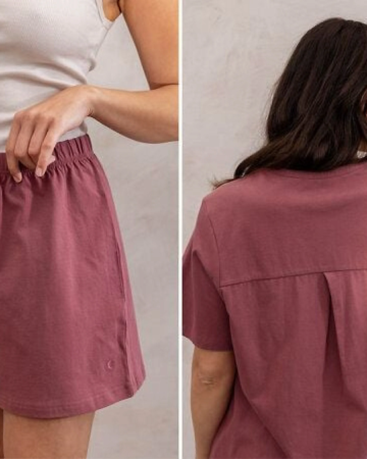 Yumeko Pyjama-Short Damen Jersey – Ansicht 2