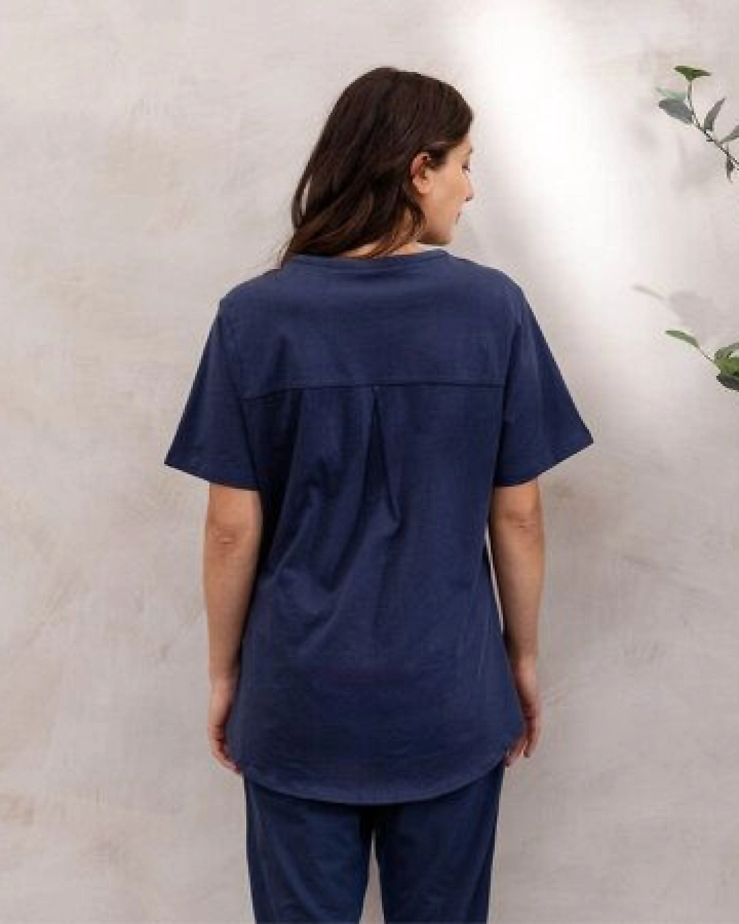 Yumeko Pyjama- T-Shirt Damen Jersey – Ansicht 2