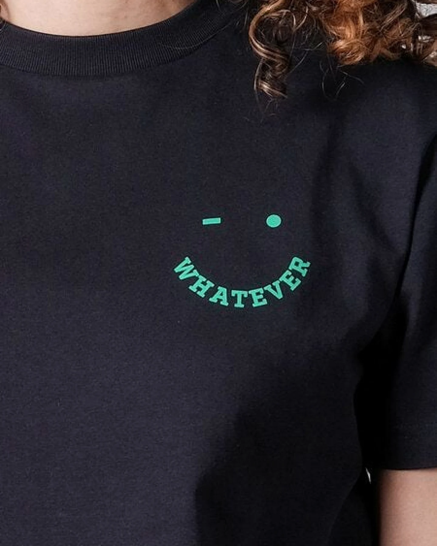 FANTASTIC REALITY STUDIOS WHATEVER BOXY FIT T-SHIRT – Bio-Baumwolle, Unisex – Ansicht 3