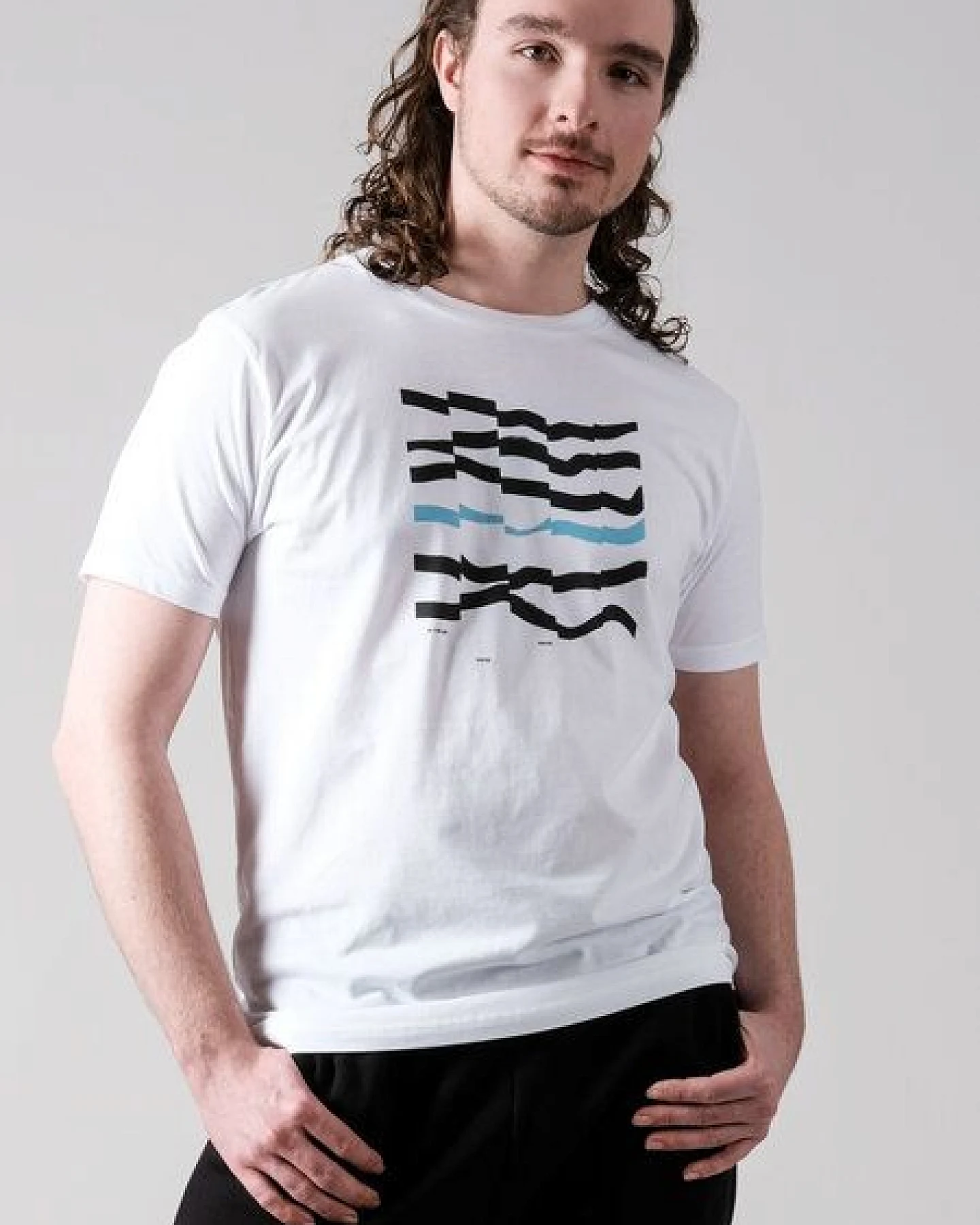 FANTASTIC REALITY STUDIOS WAVES T-SHIRT – Bio-Baumwolle, Unisex – Ansicht 2