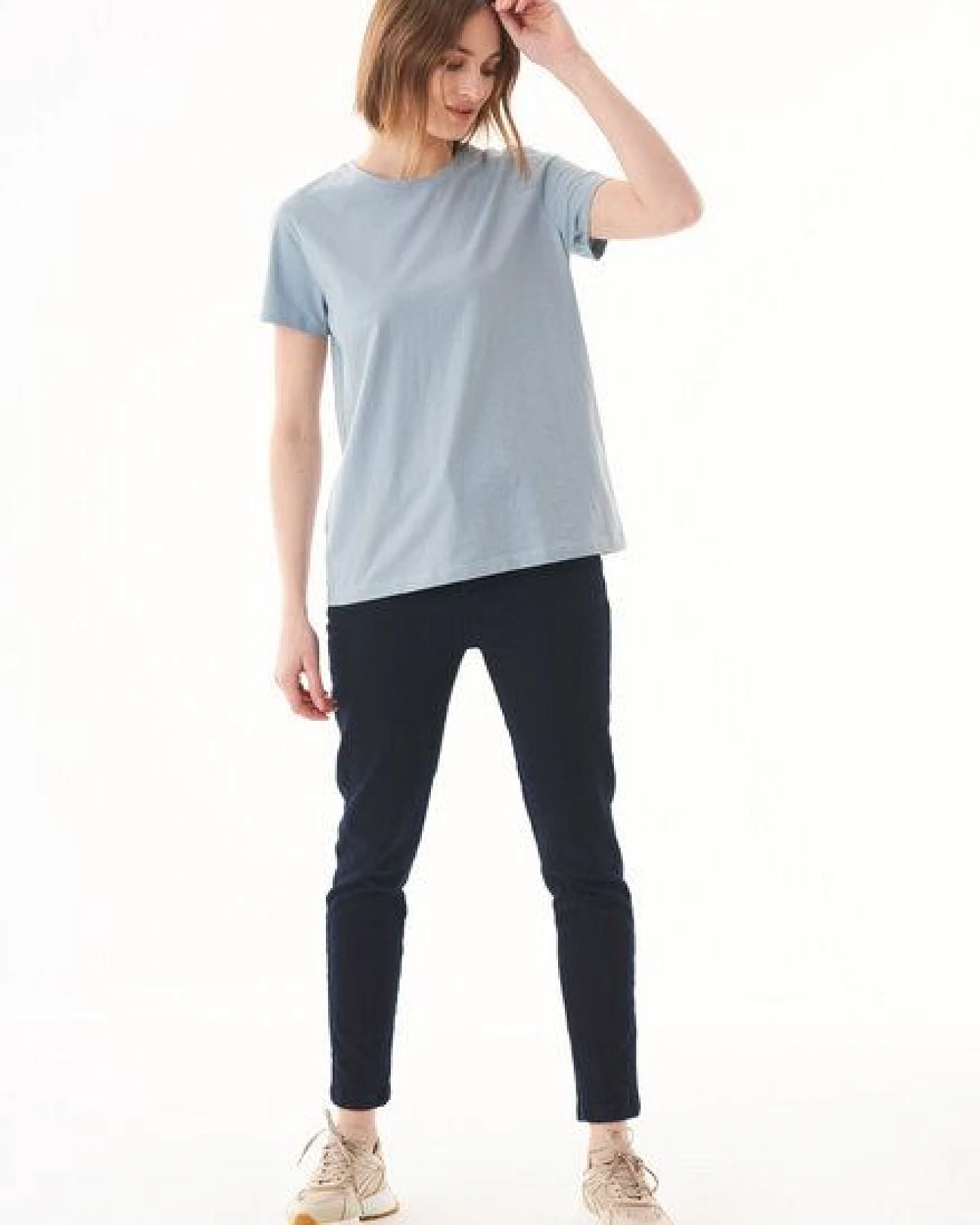 ORGANICATION Damen Basic T-Shirt aus Bio-Baumwolle – Ansicht 2