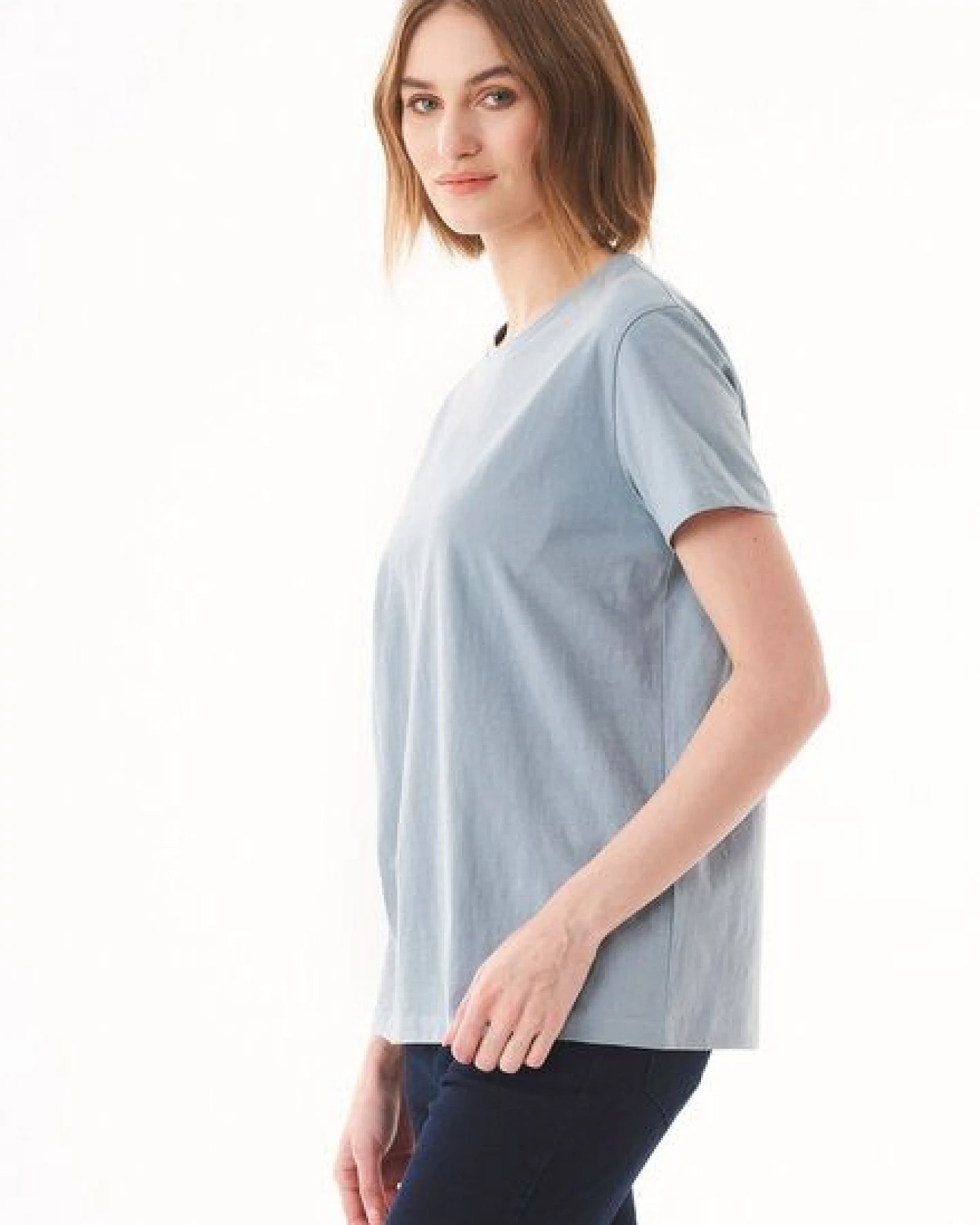 ORGANICATION Damen Basic T-Shirt aus Bio-Baumwolle – Ansicht 3