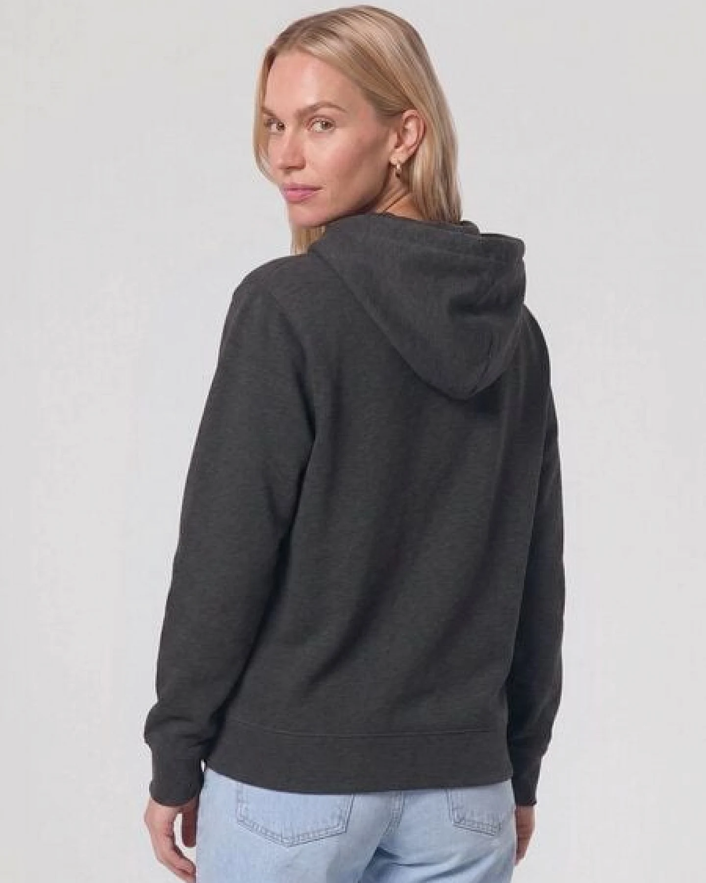 glore Basics Basic Hoodie mit Kordeln - Toni - aus Bio-Baumwolle – Ansicht 3
