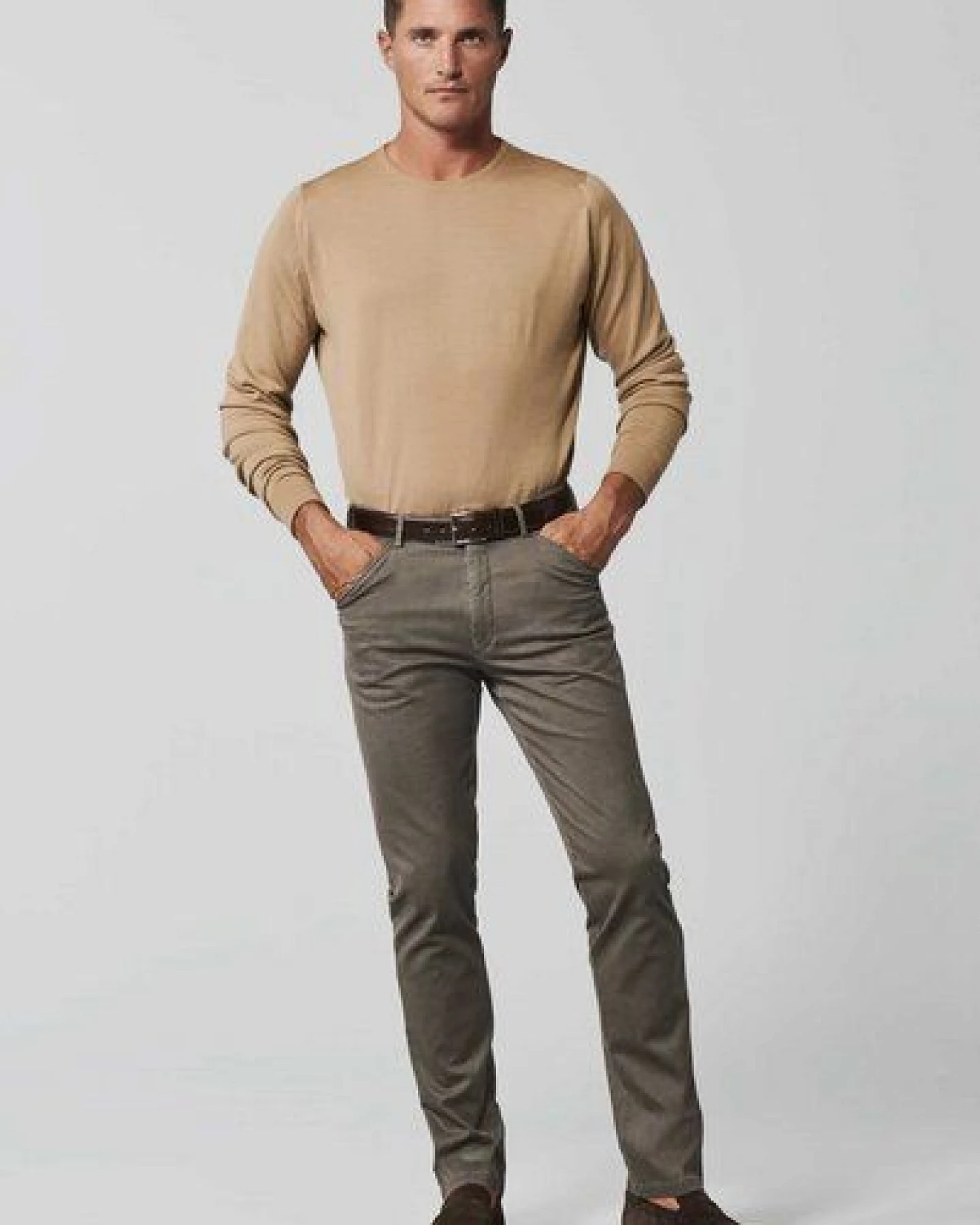 MEYER TWO-TONE-BAUMWOLLSTRETCH CHINO – Ansicht 2