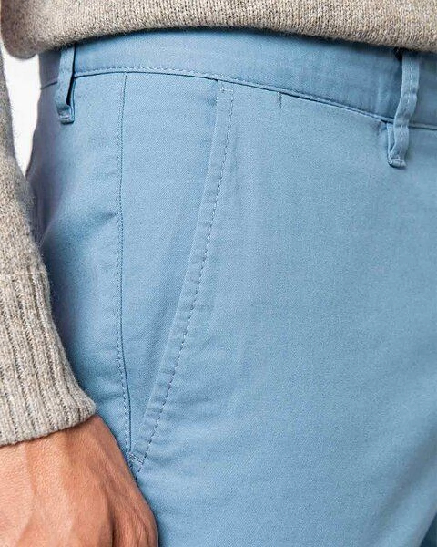 YTWOO Herren Chinohose aus Baumwolle in vielen Farbvarianten – Ansicht 2