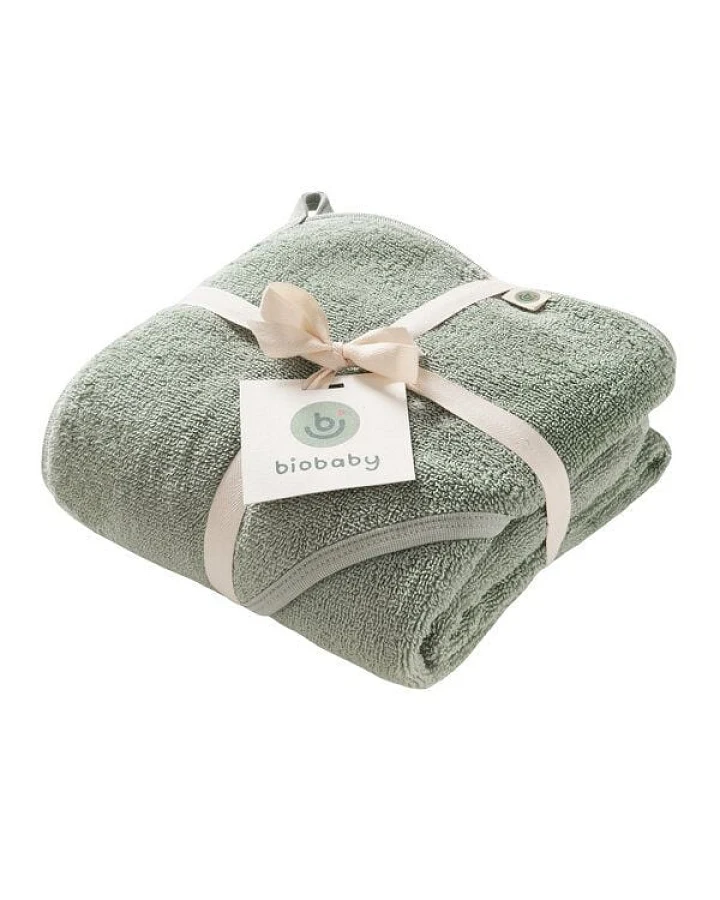 Produktseite: People Wear Organic Biobaby Kapuzenhandtuch, Frottee, 100% Baumwolle (kbA), 80x80cm