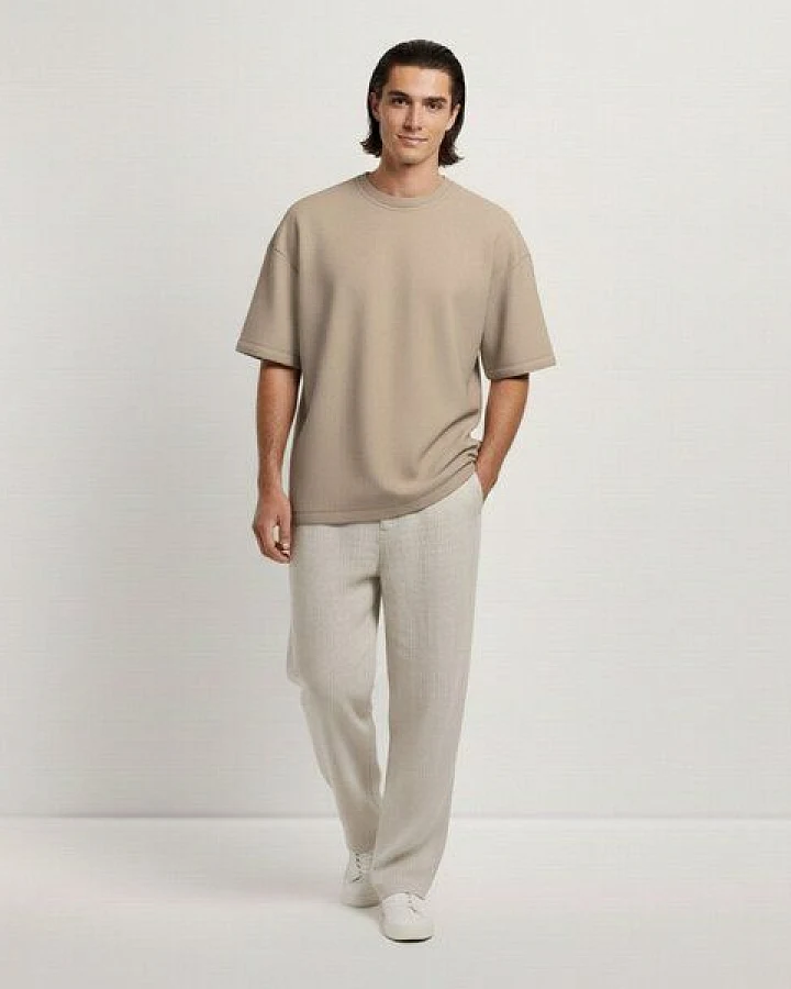 YTWOO Oversize T-Shirt French Terry Ultraheavy