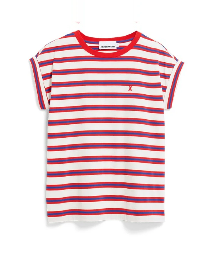 ARMEDANGELS - Women's Idaara Stripes - T-Shirt Gr XS rosa