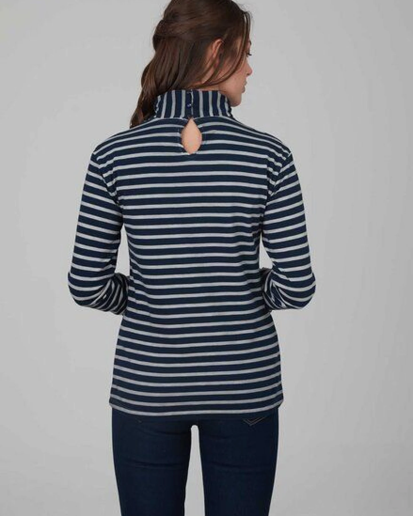 ORGANICATION Ringelshirt mit Stehkragen aus 100% Bio Baumwolle – Ansicht 3