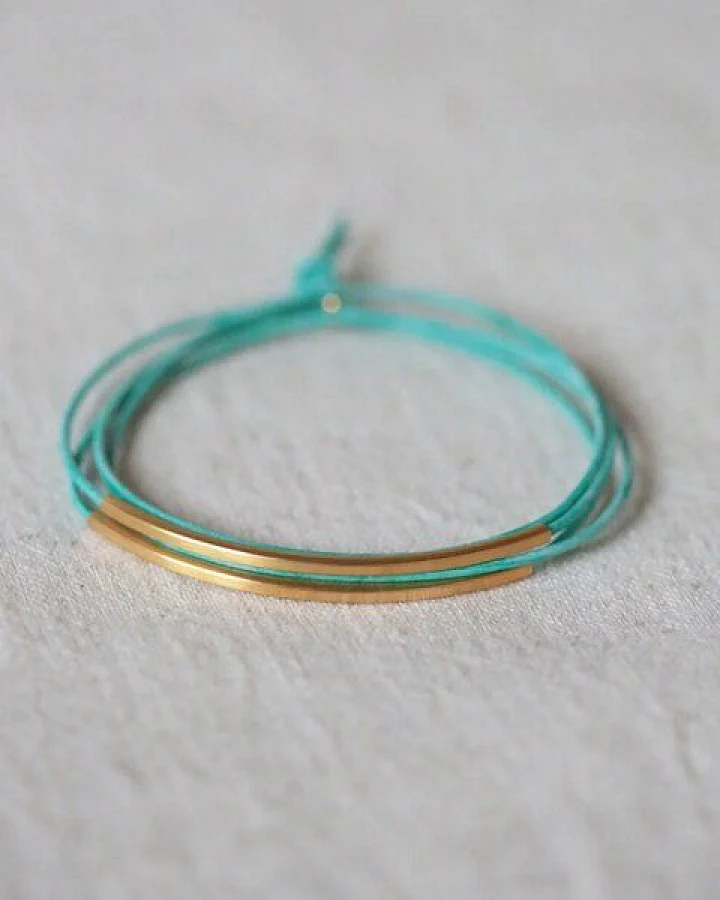 pikfine Tube Armband “Tingval” // vergoldet