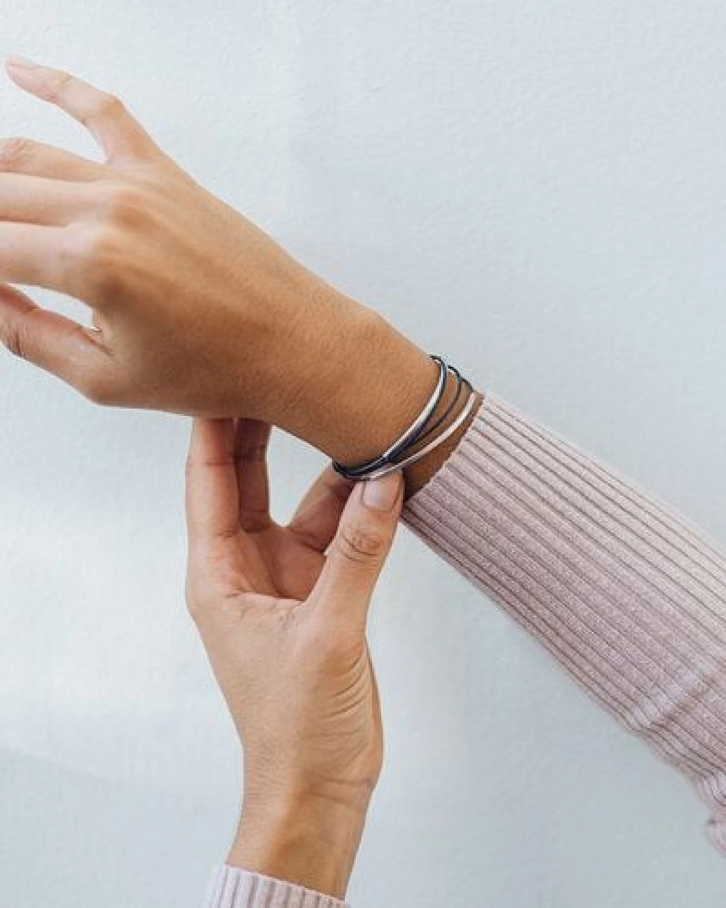 pikfine Tube Armband “Tingval” // silber – Ansicht 2