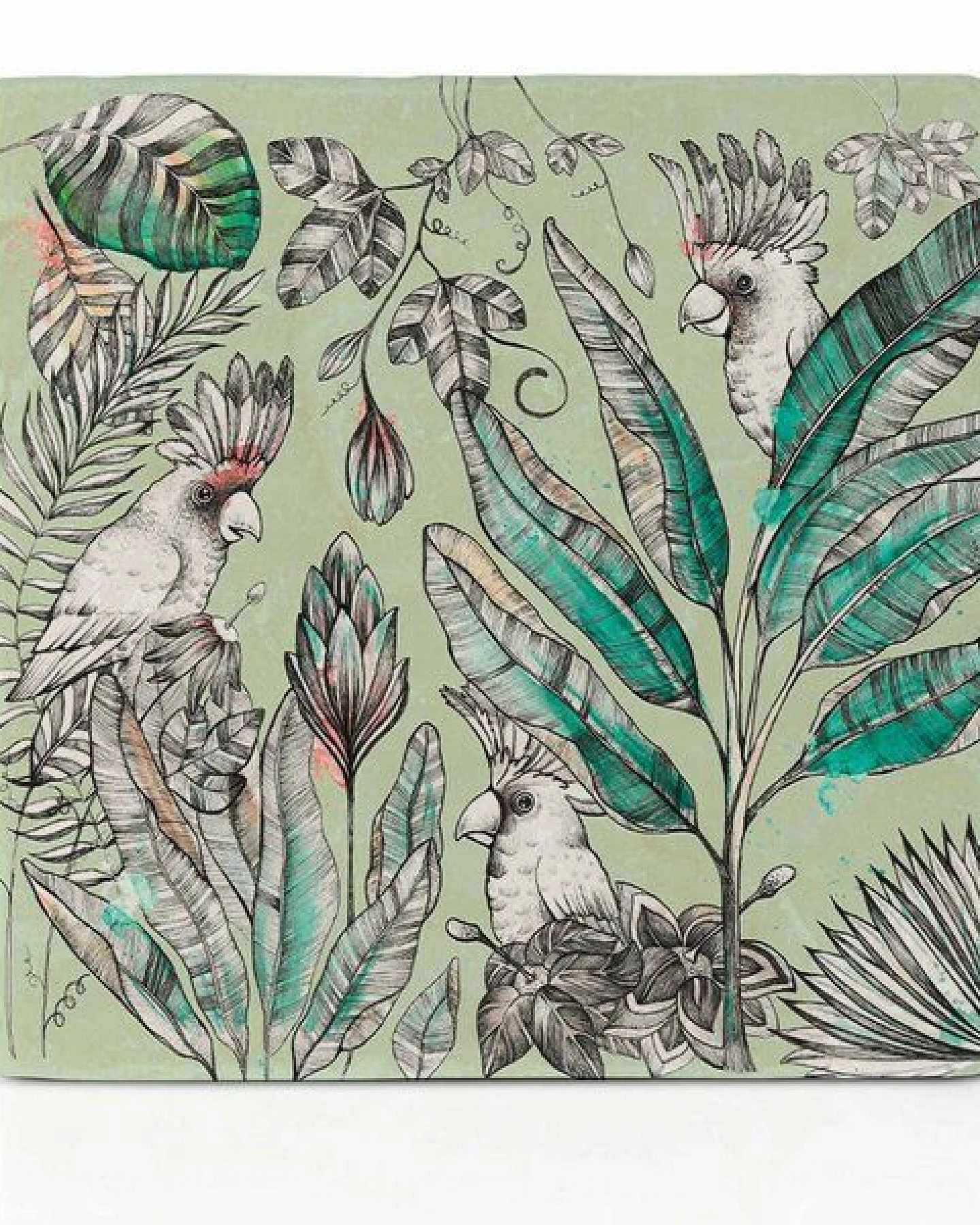 Fliesenuntersetzer 6er-Set »Jungle Me All« von LIGARTI – Ansicht 4