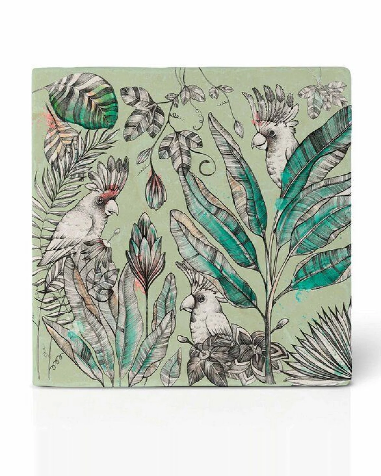 Fliesenuntersetzer 6er-Set »Jungle Me All« von LIGARTI – Ansicht 4