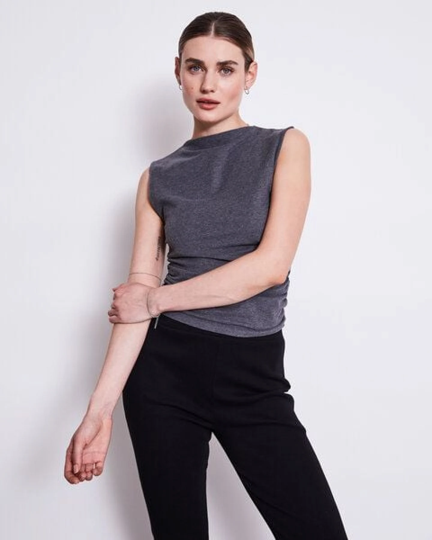 JAN N JUNE Top RAFO soft dark grey GOTS – Ansicht 4