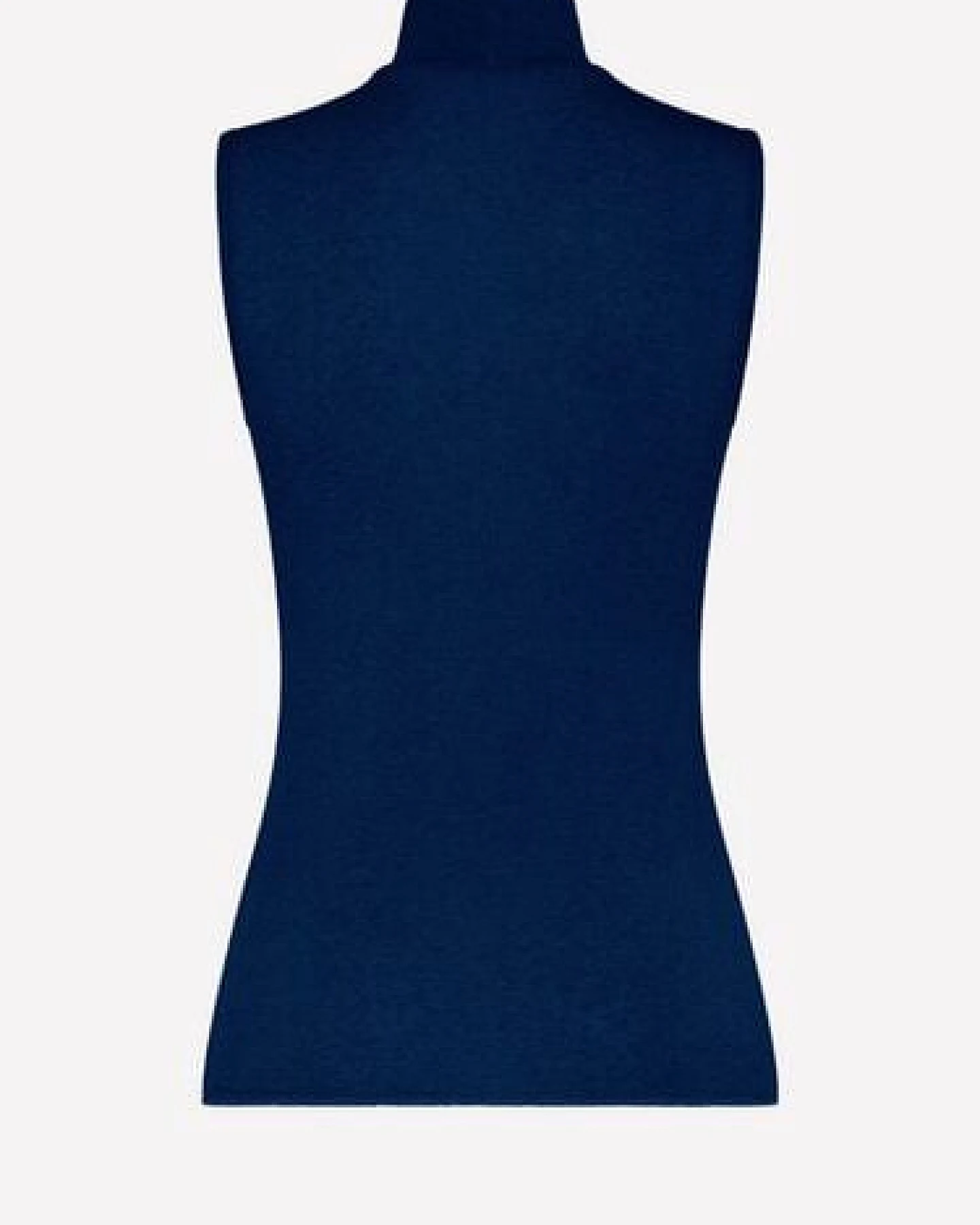 CASAGiN Ärmelloser Rollkragenpullover aus TENCEL und Kaschmir – Ansicht 2