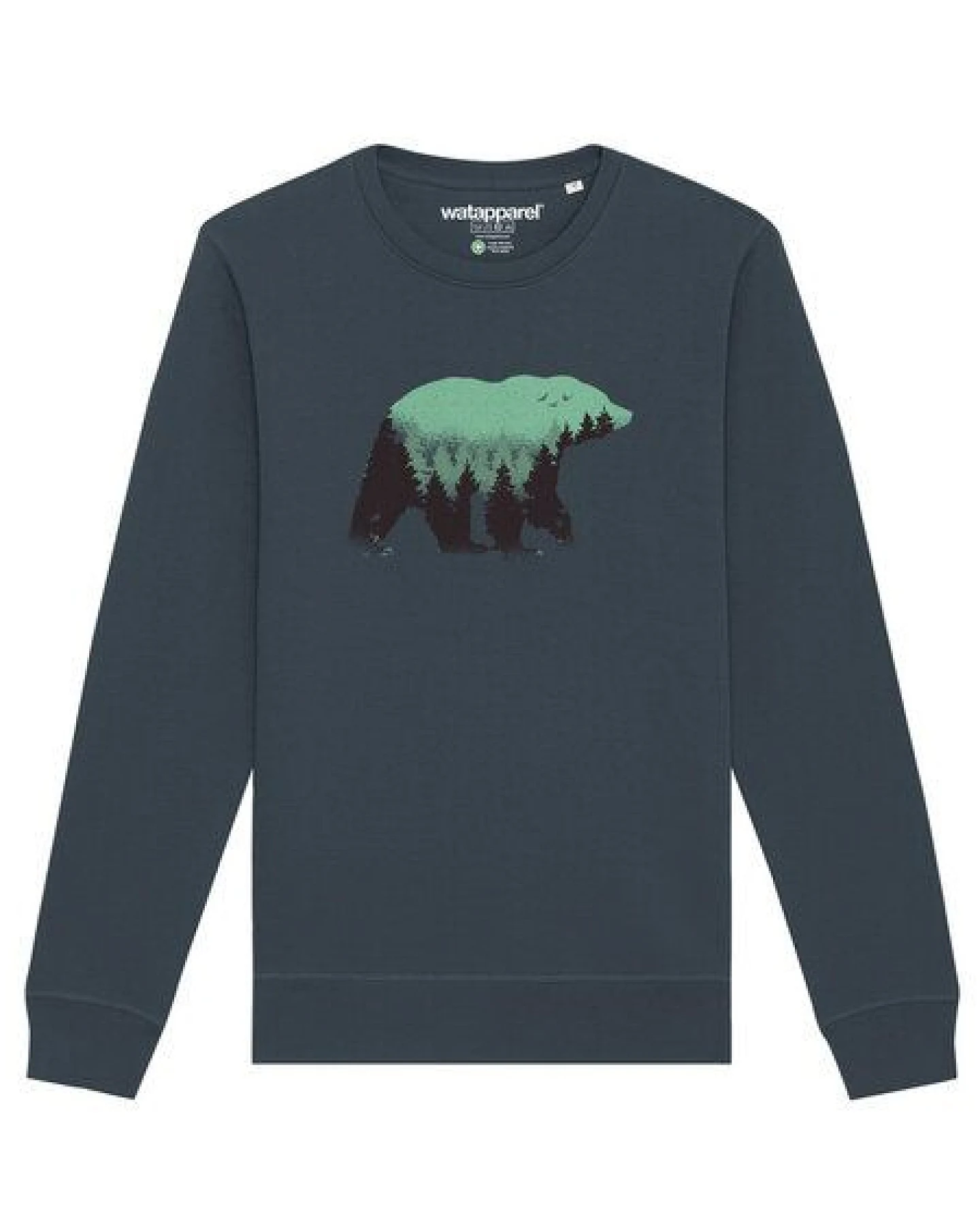 watapparel Sweatshirt Unisex Waldbär – Ansicht 2