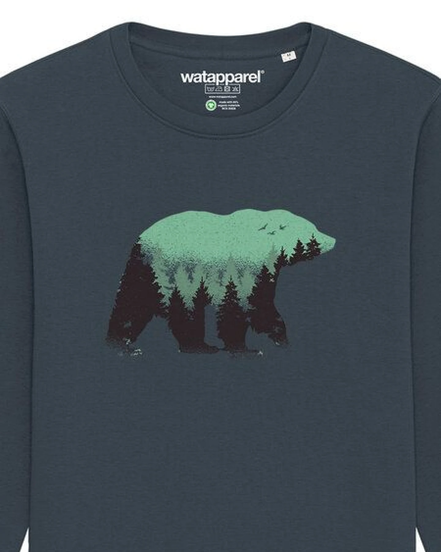watapparel Sweatshirt Unisex Waldbär – Ansicht 3
