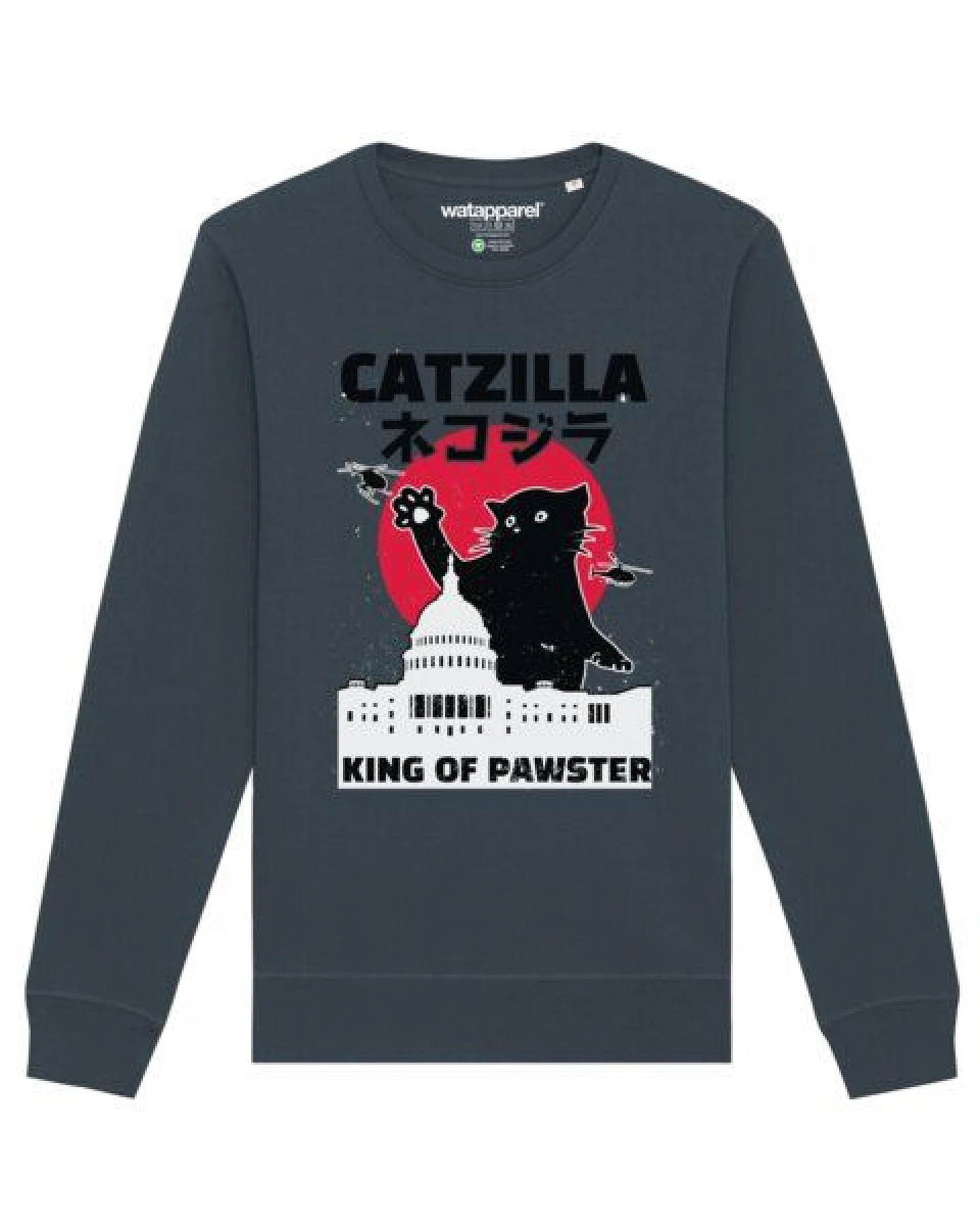 watapparel Sweatshirt Unisex Catzilla – Ansicht 2