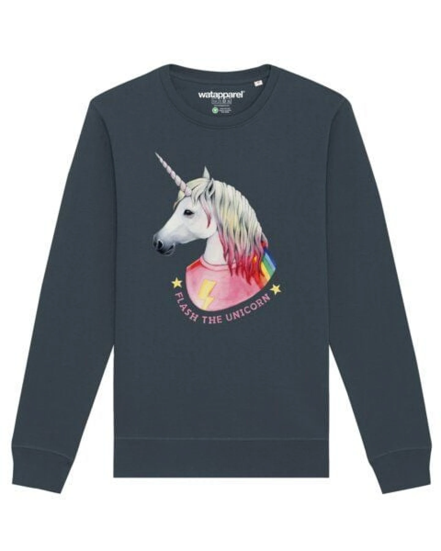 watapparel Sweatshirt Unisex Flash, the unicorn – Ansicht 2
