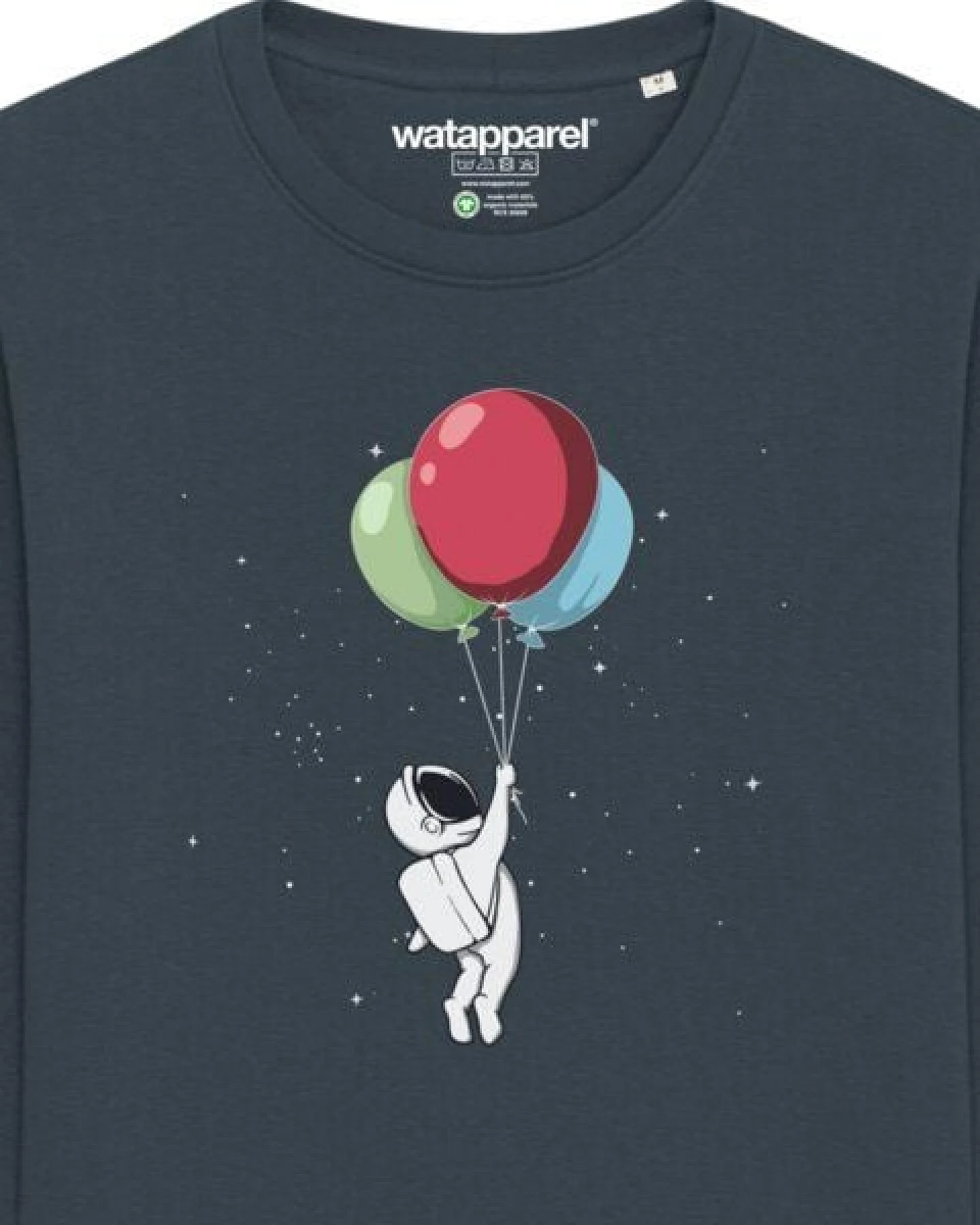 watapparel Sweatshirt Unisex Little Balloon Astronaut – Ansicht 3