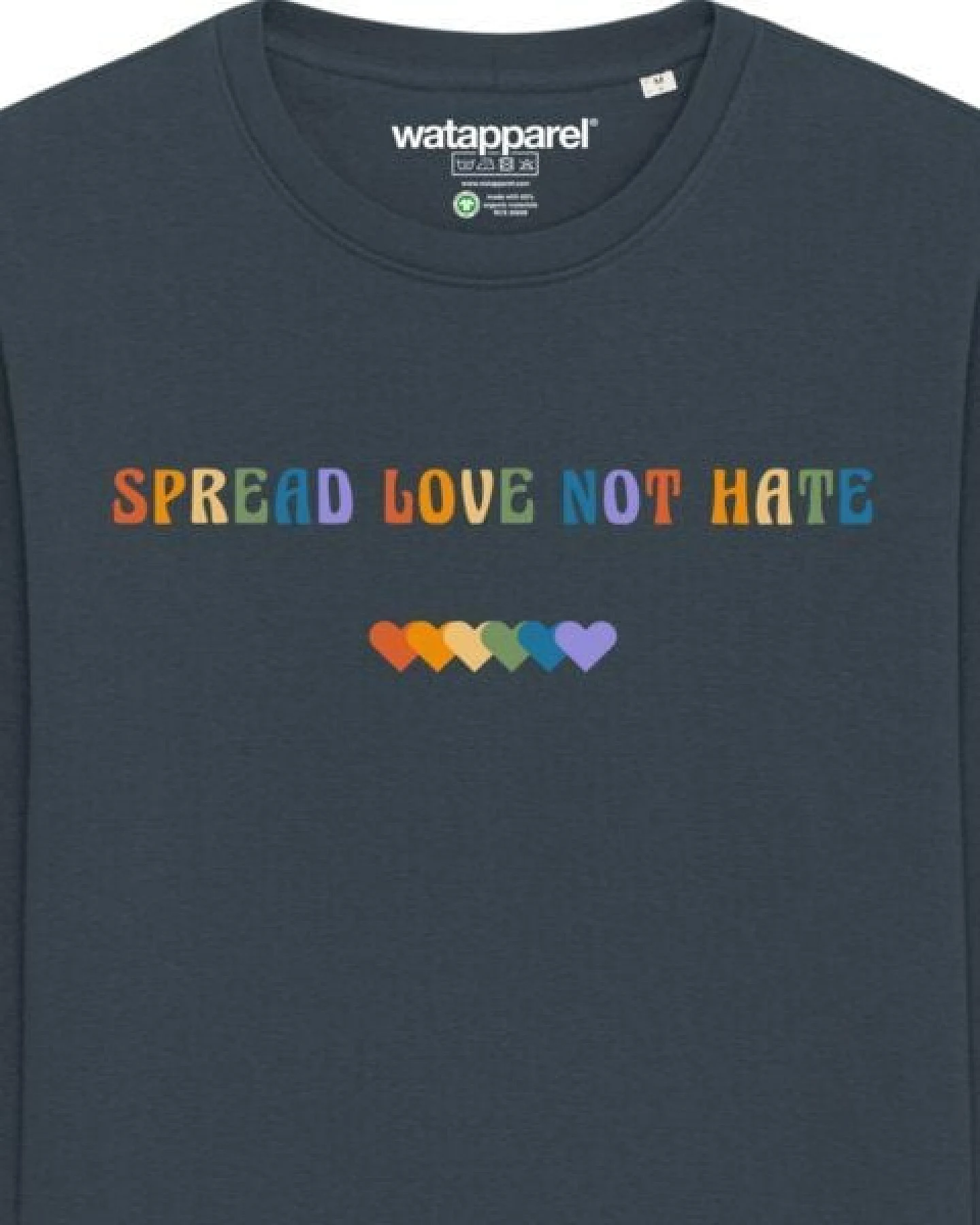 watapparel Sweatshirt Unisex Spread Love not Hate – Ansicht 3