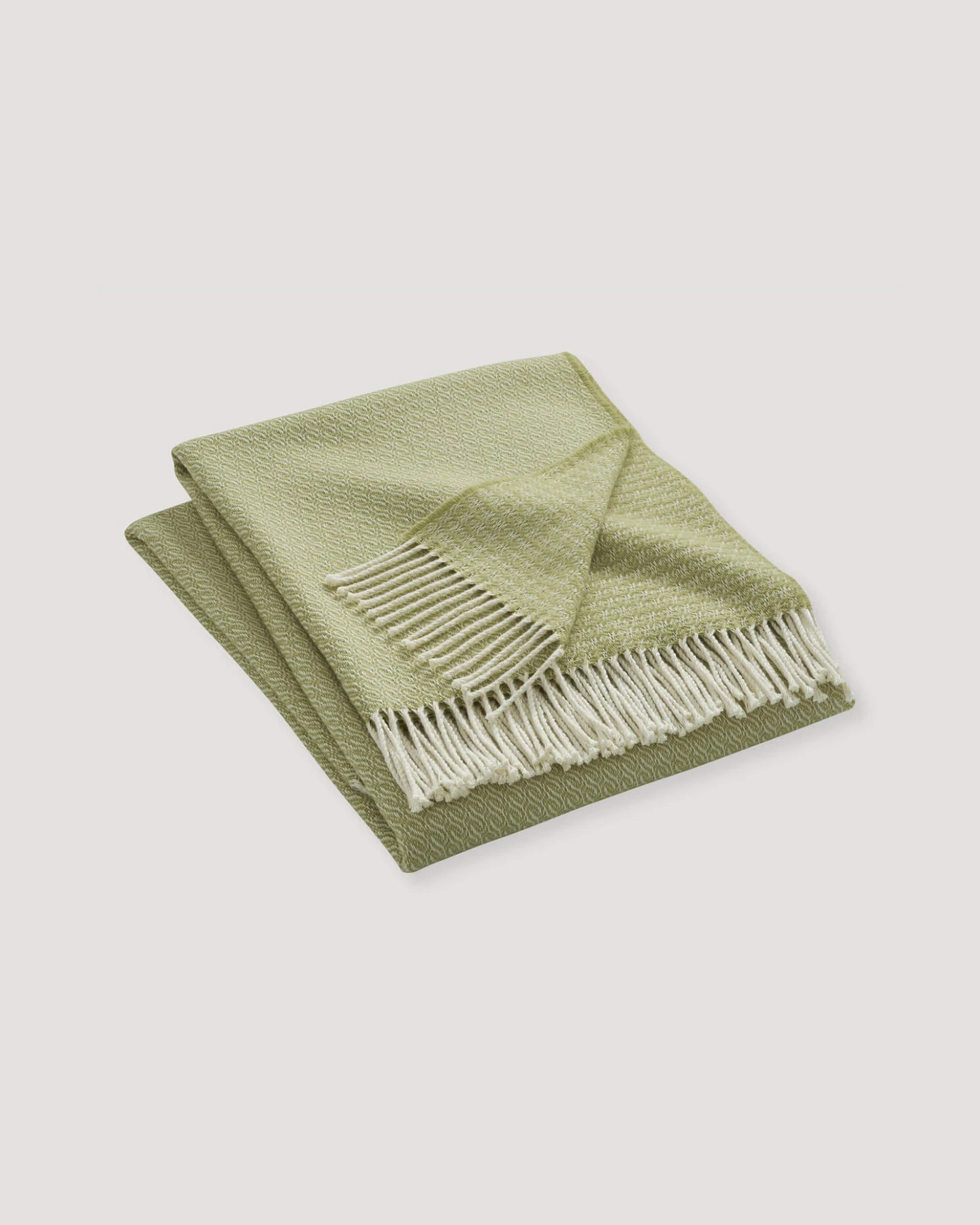 hessnatur Mix Plaid LIA aus Bio-Baumwolle mit Bio-Lambswool - gelb - Größe 130x180 cm – Ansicht 2