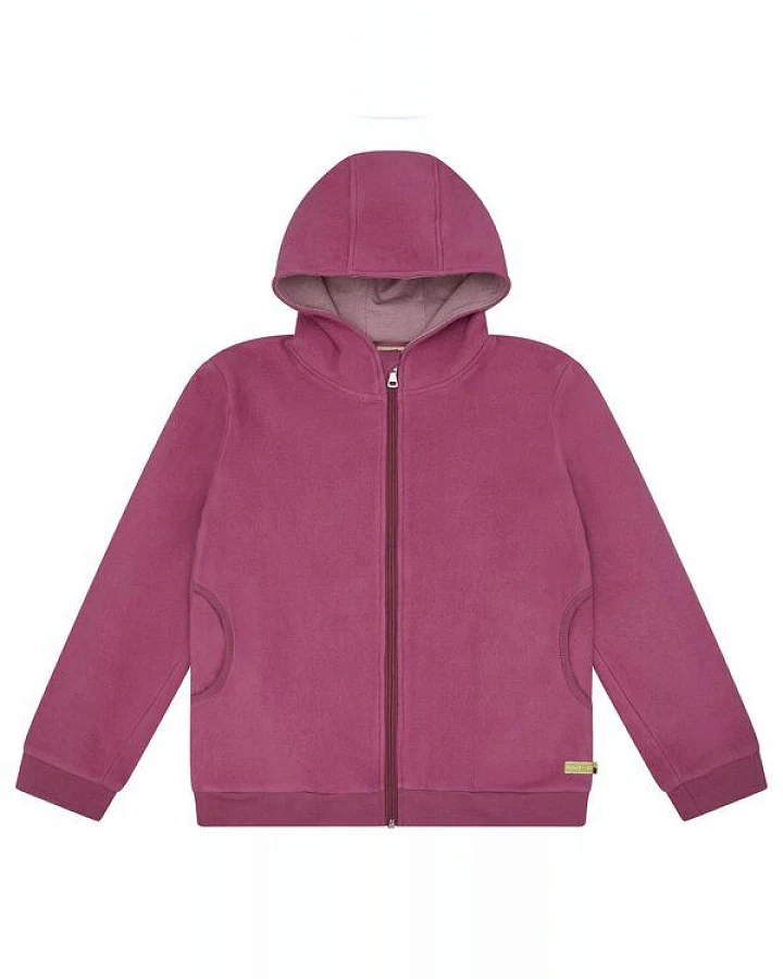 loud + proud Kinder Jacke aus Baumwoll-Fleece, GOTS-zertifiziert
