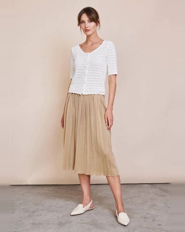 LANA Organic Strickjacke für Damen aus Bio Baumwolle, Modell Elina