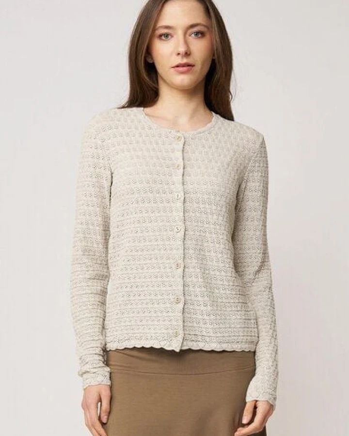 LANA Organic Strickjacke für Damen, Modell Marcelina
