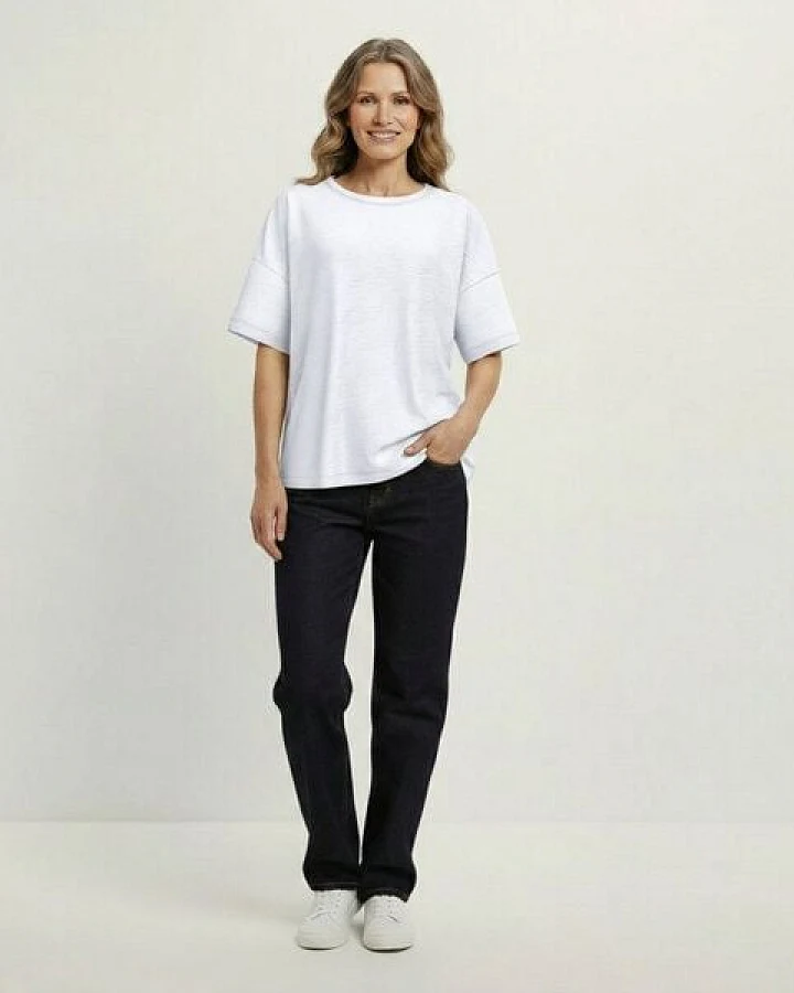 YTWOO Oversized Slub T-Shirt Mid-Light
