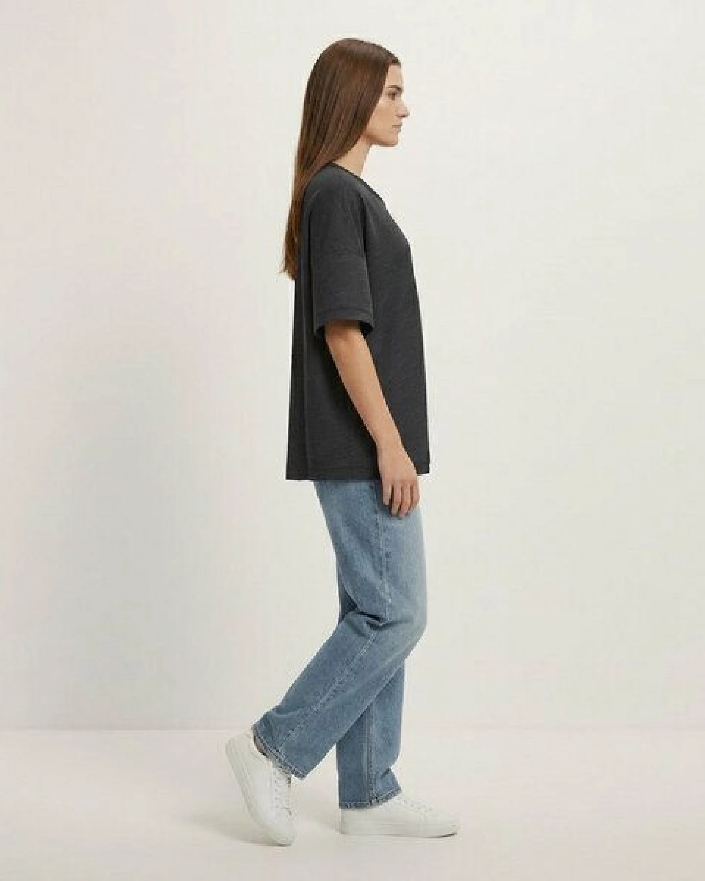 YTWOO Oversized Slub T-Shirt Mid-Light – Ansicht 4
