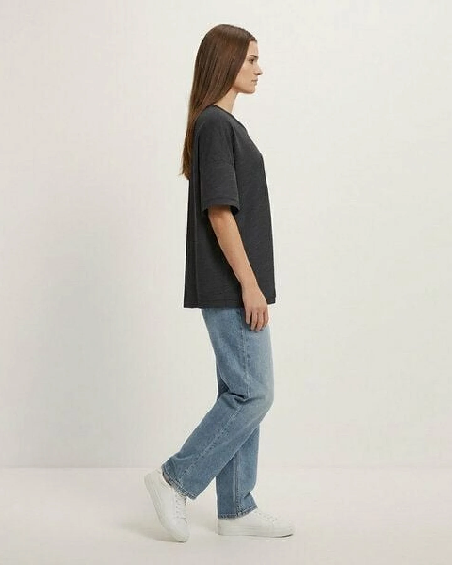 YTWOO Oversized Slub T-Shirt Mid-Light – Ansicht 4