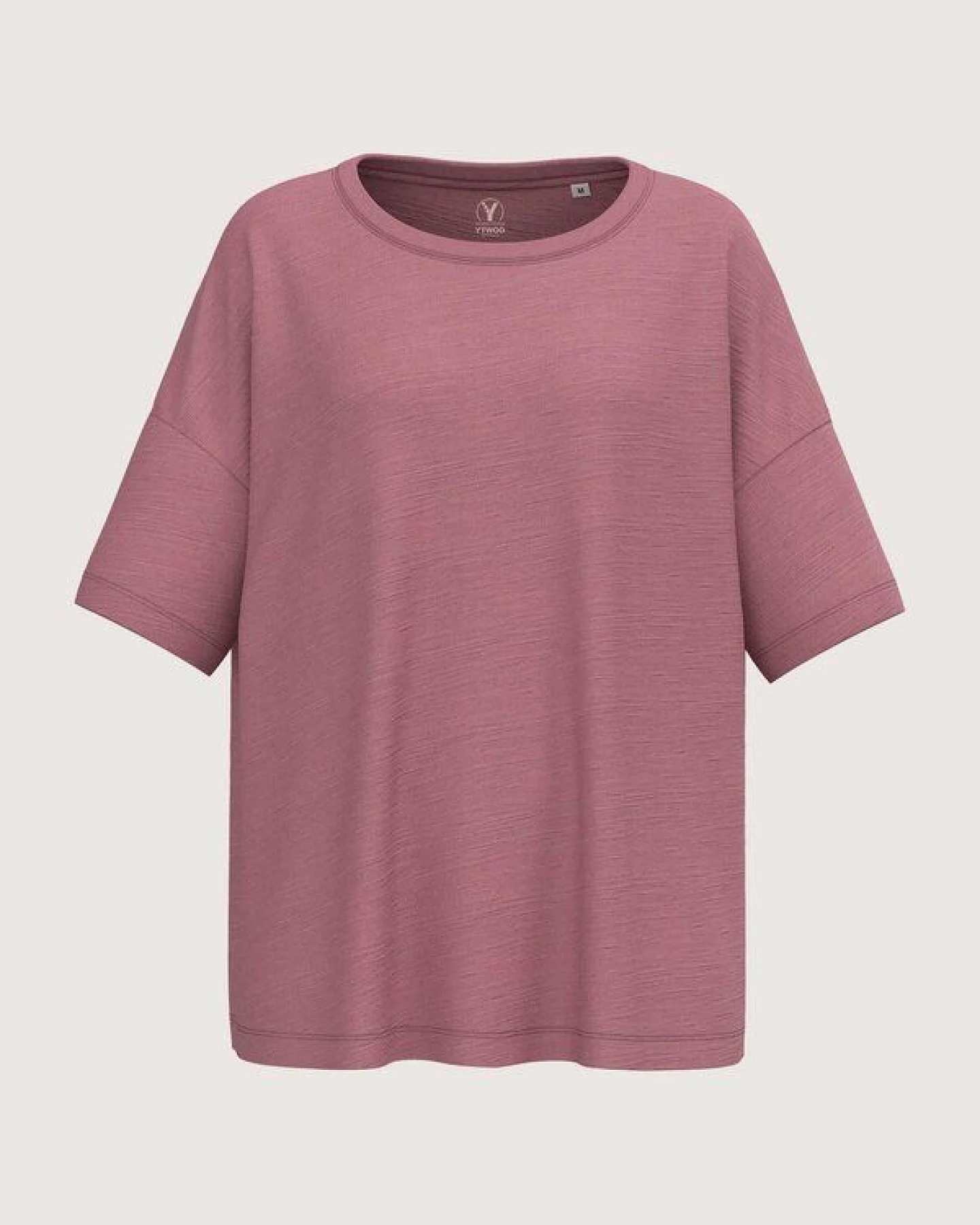 YTWOO Oversized Slub T-Shirt Mid-Light – Ansicht 2