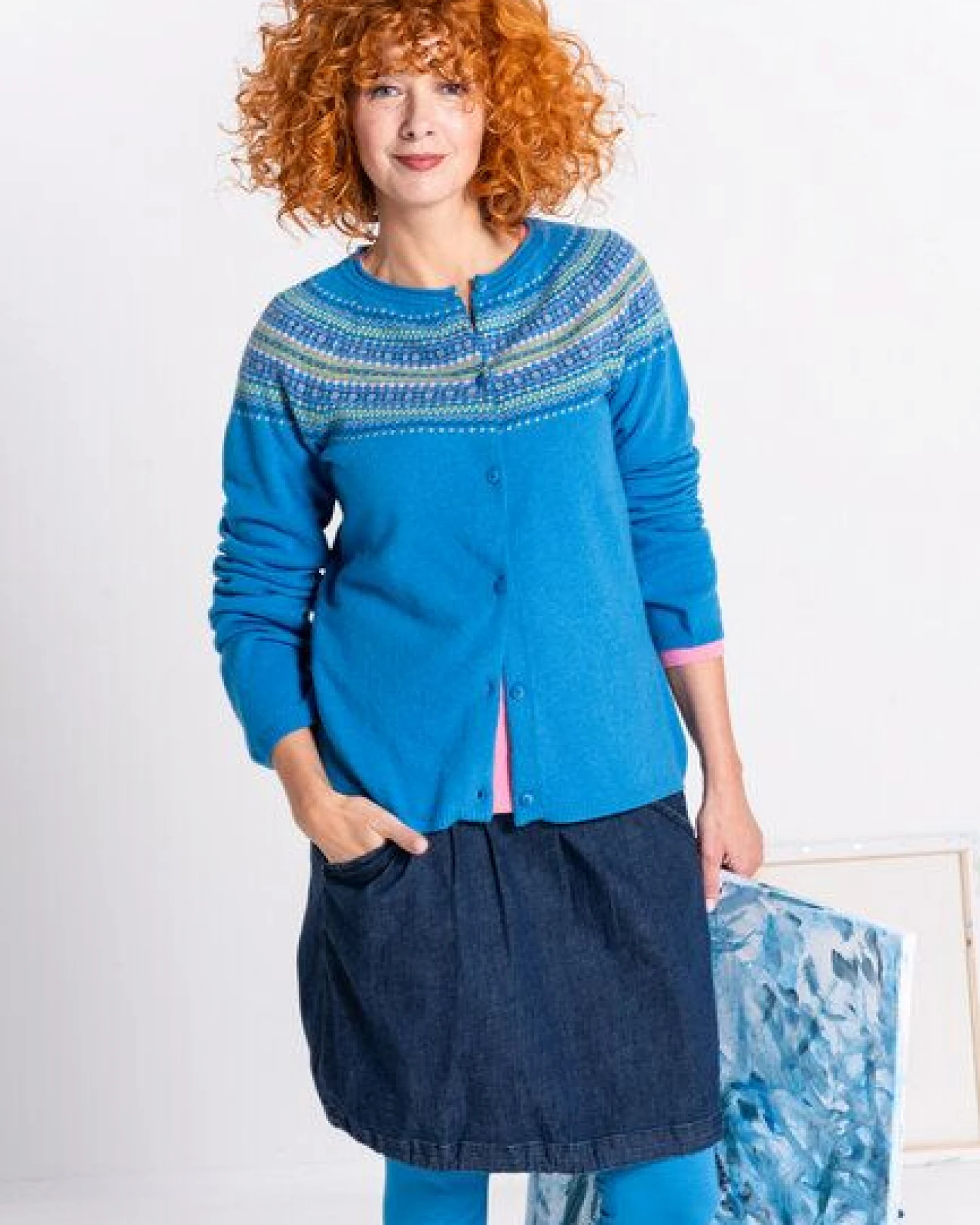 Heidekönigin Jeansrock – Ansicht 3