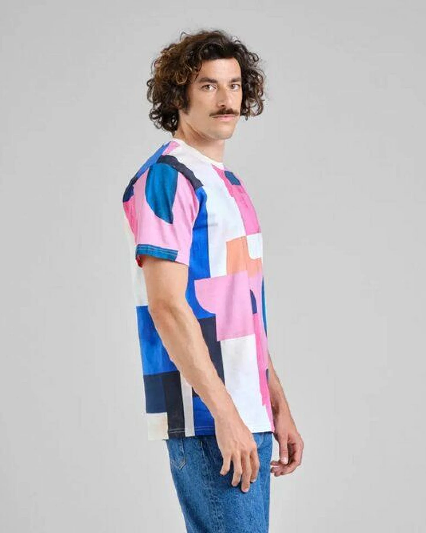 DEDICATED Herren T-Shirt Stockholm Abstract Blocks – Ansicht 2