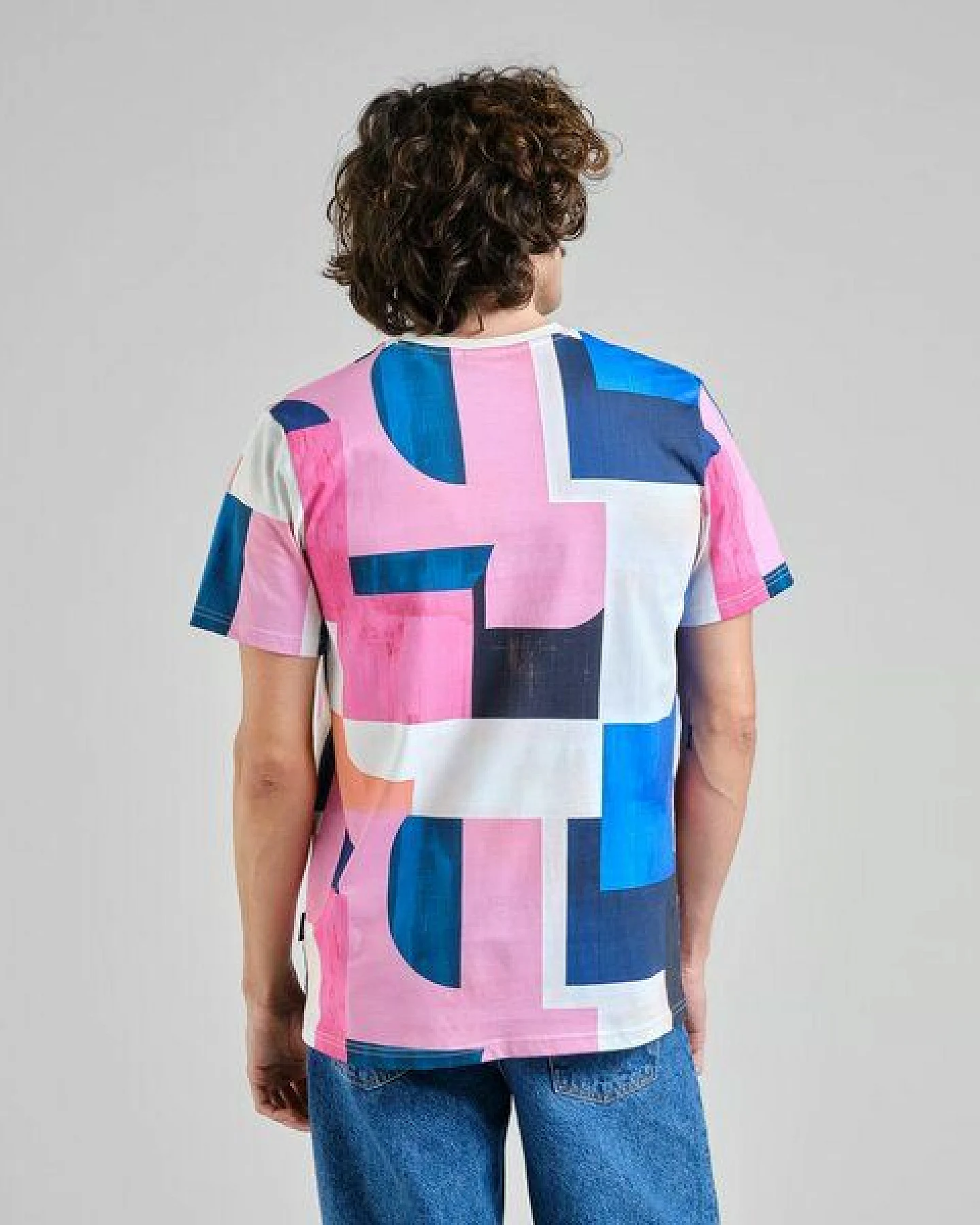 DEDICATED Herren T-Shirt Stockholm Abstract Blocks – Ansicht 3