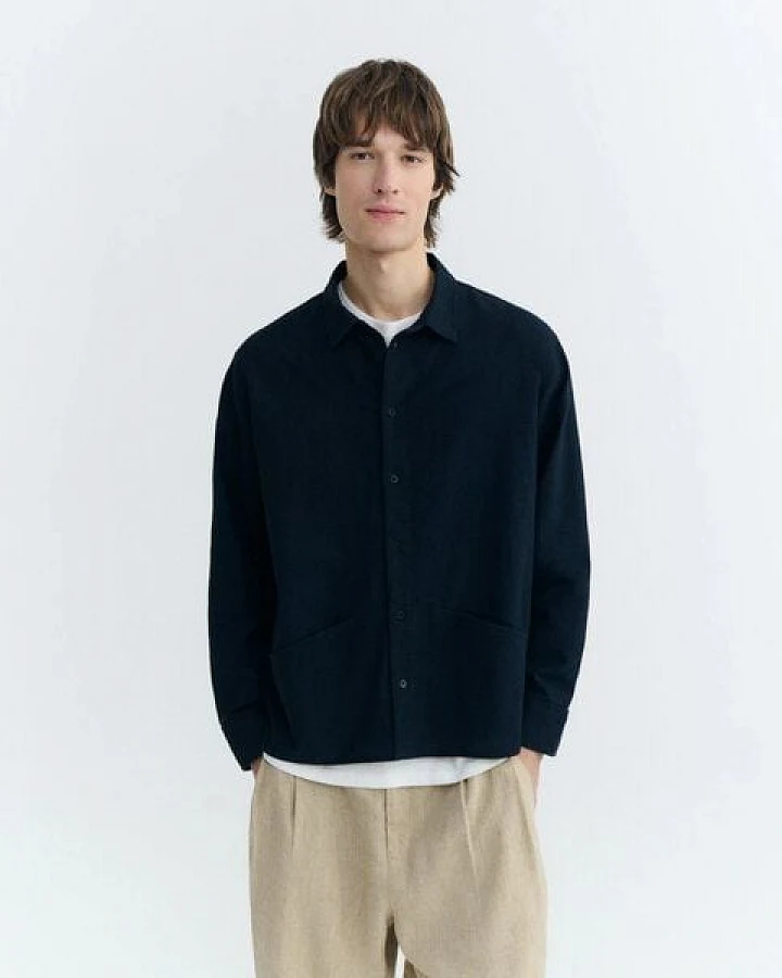 thinking mu Navy Jim Shirt