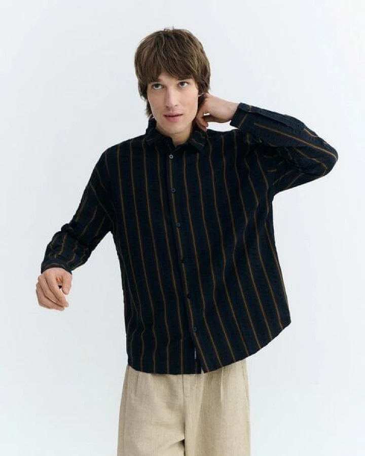 Produktseite: thinking mu Portbou Stripes Haru Shirt
