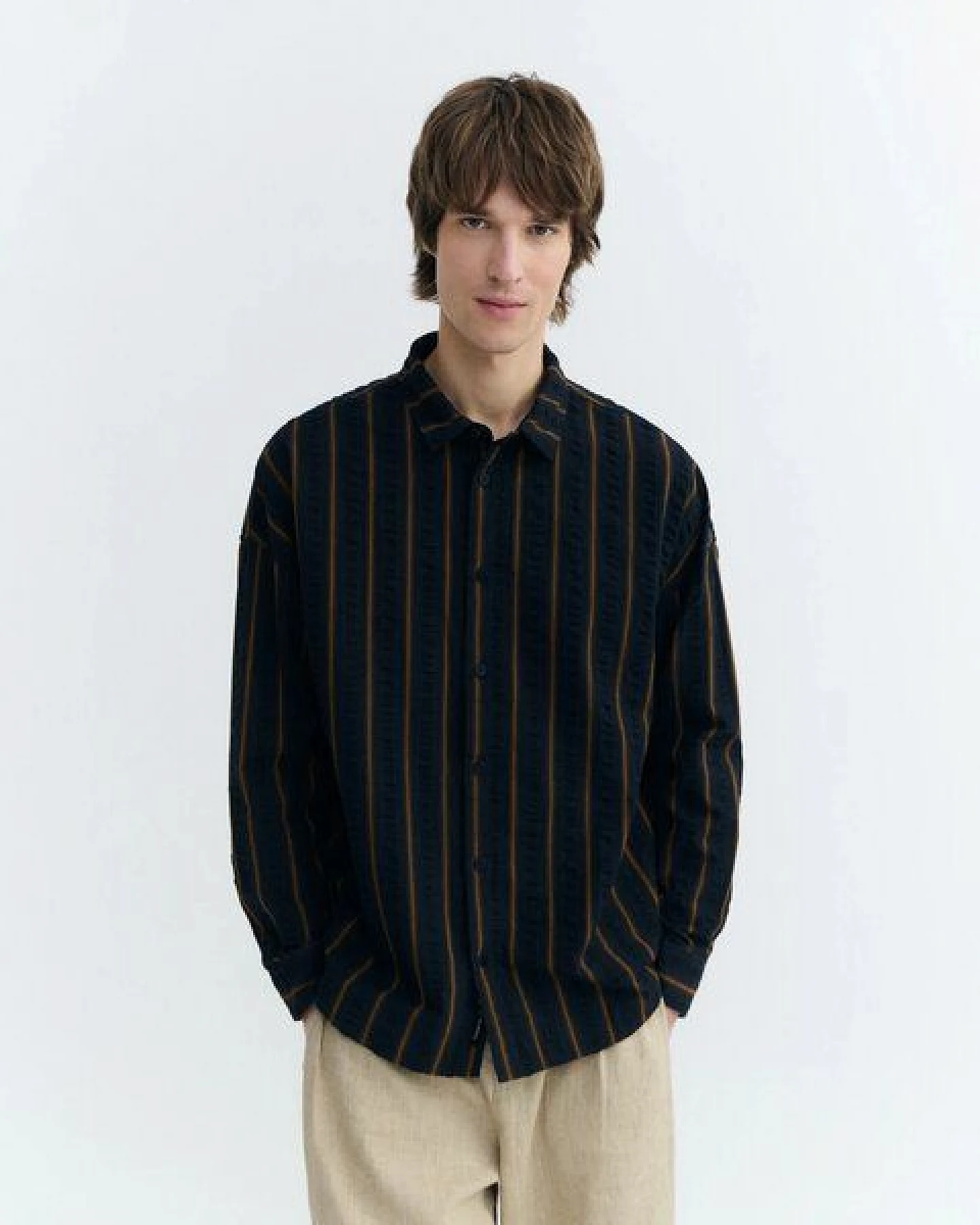 thinking mu Portbou Stripes Haru Shirt – Ansicht 4