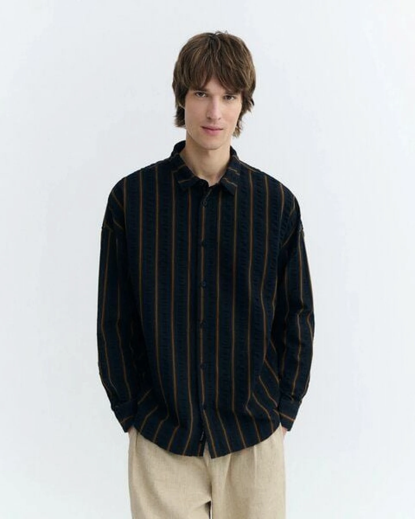 thinking mu Portbou Stripes Haru Shirt – Ansicht 4