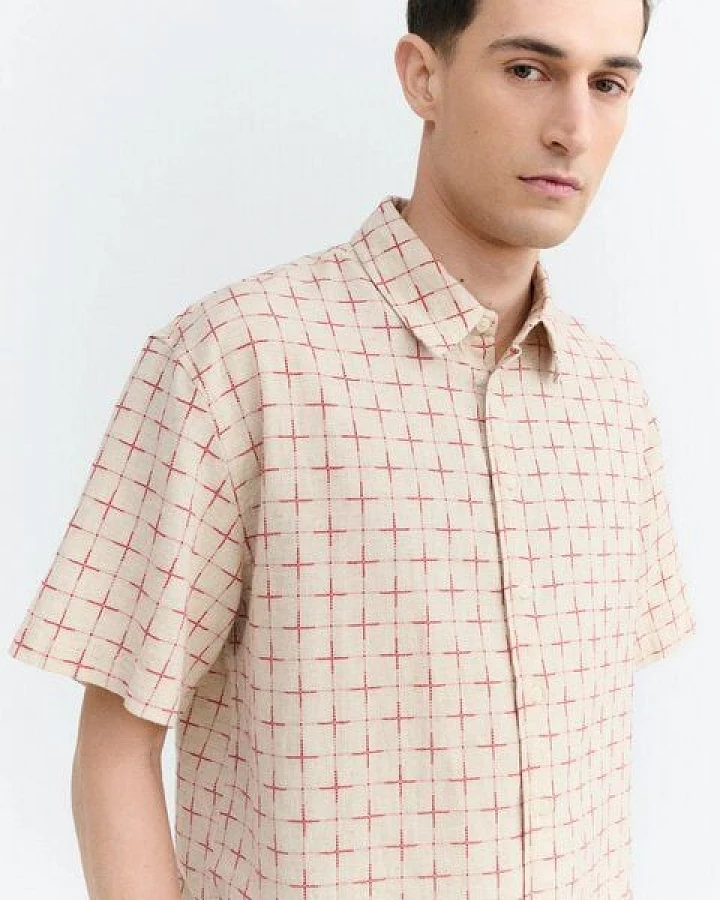 thinking mu Lattice Kurtis Shirt