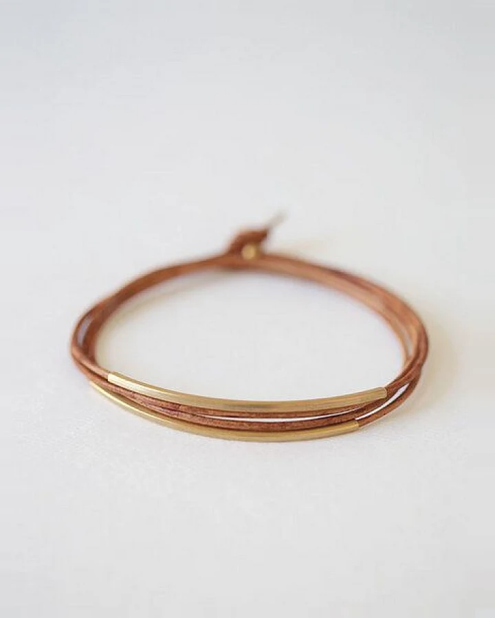 pikfine Tube Armband “Tingval” // vergoldet